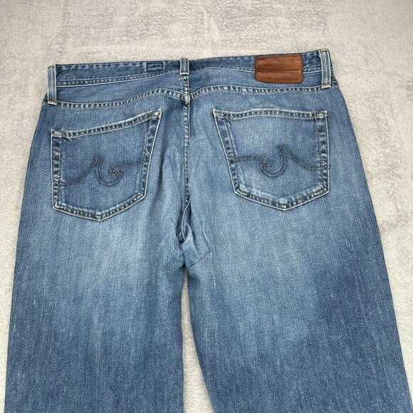 Adriano Goldschmied Jeans The Protege Mens 38x31 Blue Straight Leg Stretch Loose - Picture 7 of 16